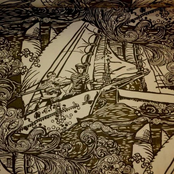 Ralph Lauren Main Sail Novelty Nautical Textile - Picture 2 of 8